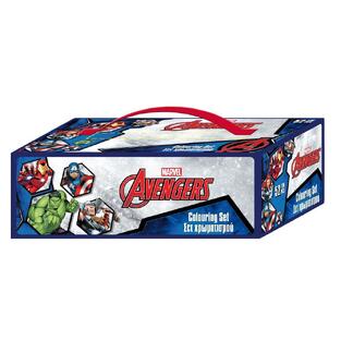 ΣΕΤ ΧΡΩΜΑΤΙΣΜΟΥ ΣΕ ΒΑΛΙΤΣΑΚΙ 26x13,5x6cm MARVEL AVENGERS 52τεμ 506083