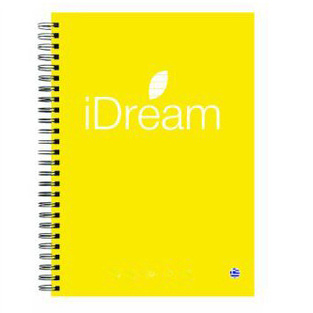 ΝΕΟΧΑΡΤ ΤΕΤΡΑΔΙΟ ΣΠΙΡΑΛ Α4 (21x29,7cm) 3 ΘΕΜΑΤΩΝ 90φ INOTES IDREAM ΚΙΤΡΙΝΟ 15107