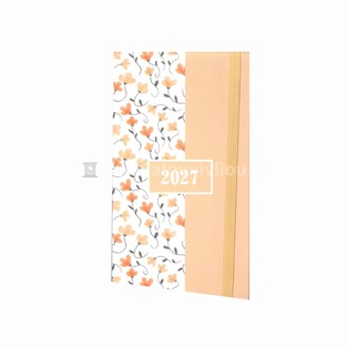 2027 ΗΜΕΡΟΛΟΓΙΟ ΕΒΔΟΜΑΔΙΑΙΟ ΑΤΖΕΝΤΑ 8x16cm BLOSSOM ΒΕΡΥΚΟΚΙ ΜΕ ΛΑΣΤΙΧΟ 587889 (TESORO)