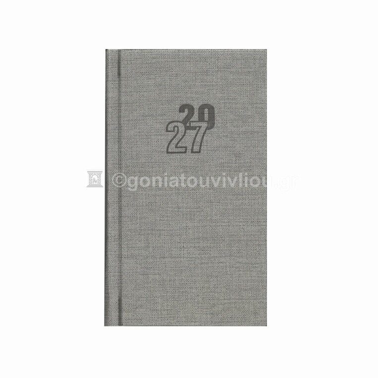 2027 ΗΜΕΡΟΛΟΓΙΟ ΑΤΖΕΝΤΑ ΕΒΔΟΜΑΔΙΑΙΟ ΚΑΘΕΤΟ ΥΠΟΚΙΤΡΙΝΟ 8x14cm BABOO ΓΚΡΙ ΑΝΟΙΧΤΟ 35 (ΠΛΑΝΟΓΡΑΜΜΑ)