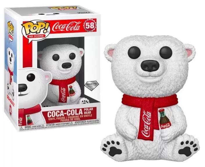 FUNKO POP AD ICONS COCA COLA POLAR BEAR SPECIAL EDITION DIAMOND COLLECTION 58