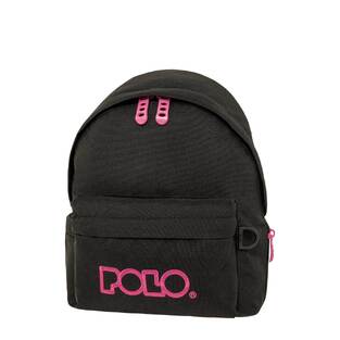 POLO ΤΣΑΝΤΑ ΣΑΚΙΔΙΟ ΠΛΑΤΗΣ ΜΑΥΡΟ ΜΕ ΡΟΖ 901067 2044