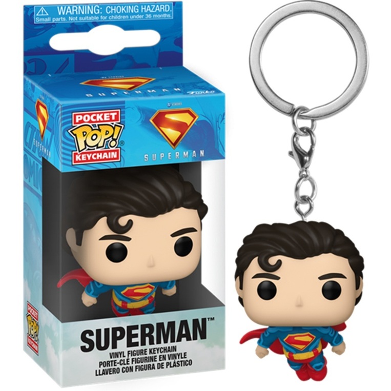 FUNKO POCKET POP SUPERMAN 2025 VINYL FIGURE KEYCHAIN