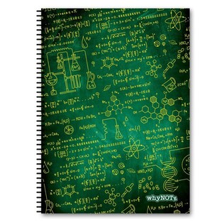 WHYNOTE ΤΕΤΡΑΔΙΟ ΣΠΙΡΑΛ 17x25cm 2 ΘΕΜΑΤΩΝ 60φ SCIENCE ΠΡΑΣΙΝΟ 810518
