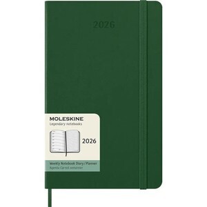 2026 ΗΜΕΡΟΛΟΓΙΟ MOLESKINE LARGE (13x21cm) HARD COVER MYRTLE GREEN WEEKLY DIARY PLANNER (ΕΒΔΟΜΑΔΙΑΙΟ ΗΜΕΡΟΛΟΓΙΟ ΕΤΟΥΣ)