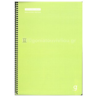 UNIPAP GIPTA ΤΕΤΡΑΔΙΟ ΣΠΙΡΑΛ A4 (21x29,7cm) 4 ΘΕΜΑΤΩΝ 80φ ΠΕΡΦΟΡΕ MACARON ΛΑΧΑΝΙ 35703