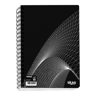 SKAG ΤΕΤΡΑΔΙΟ ΣΠΙΡΑΛ A4 (21x29,7cm) 3 ΘΕΜΑΤΩΝ 90φ BLACK AND WHITE ΤΡΙΣΔΙΑΣΤΑΤΟ ΣΧΗΜΑ 292511