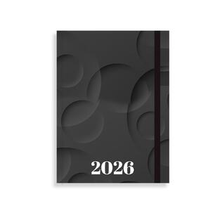 2026 ΗΜΕΡΟΛΟΓΙΟ ΗΜΕΡΗΣΙΟ 12x17cm MONOCHROME ΜΕ ΛΑΣΤΙΧΟ ΜΑΥΡΟ 587122 (TESORO)