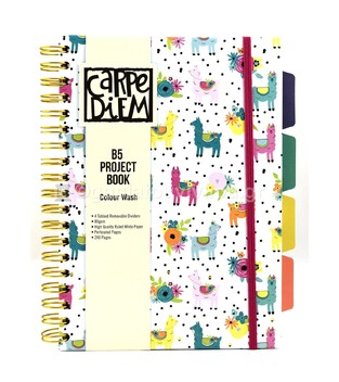PUKKA PAD ΤΕΤΡΑΔΙΟ ΣΠΙΡΑΛ 17x25cm 5 ΘΕΜΑΤΩΝ CARPE DIEM COLOUR WASH ΠΕΡΦΟΡΕ ΜΕ ΛΑΣΤΙΧΟ ΛΕΥΚΟ ΜΕ ΛΑΜΑ 100φ 9032LACD