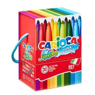 CARIOCA ΜΑΡΚΑΔΟΡΟΙ JUMBO 30τεμ ΣΕ ΚΟΥΤΑΚΙ 41259