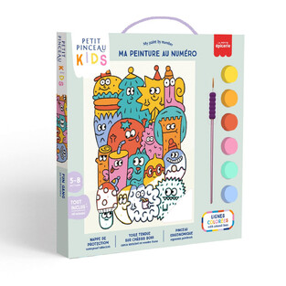 LA PETITE EPICERIE ΣΕΤ ΖΩΓΡΑΦΙΚΗΣ PAINTING BY NUMBERS PETIT PINCEAU KIDS FUN GANG 351009
