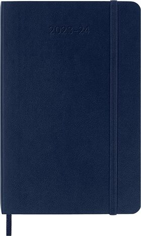 2023 2024 ΗΜΕΡΟΛΟΓΙΟ MOLESKINE POCKET (9x14cm) SOFT COVER SAPPHIRE BLUE WEEKLY DIARY (ΕΒΔΟΜΑΔΙΑΙΟ ΗΜΕΡΟΛΟΓΙΟ 18ΜΗΝΟ)