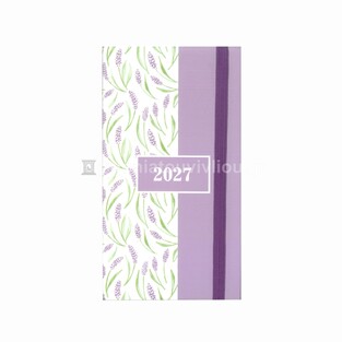 2027 ΗΜΕΡΟΛΟΓΙΟ ΕΒΔΟΜΑΔΙΑΙΟ ΑΤΖΕΝΤΑ 8x16cm BLOSSOM ΜΩΒ ΜΕ ΛΑΣΤΙΧΟ 587889 (TESORO)