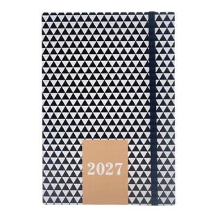 2027 ΗΜΕΡΟΛΟΓΙΟ ΗΜΕΡΗΣΙΟ 14x21cm BLACK AND WHITE ΤΡΙΓΩΝΑ ΜΕ ΛΑΣΤΙΧΟ 587890 (TESORO)