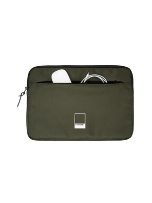 OSAMA PANTONE ΤΣΑΝΤΑ ΓΙΑ LAPTOP 14 ΙΝΤΣΩΝ ΜΕ ΦΕΡΜΟΥΑΡ 2 ΘΕΣΕΩΝ 38x27cm ΧΑΚΙ PT84039428
