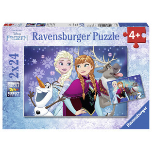 RAVENSBURGER ΠΑΖΛ 2Χ24τεμ FROZEN ΨΥΧΡΑ ΚΑΙ ΑΝΑΠΟΔΑ 09074