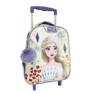 MUST TEAM ΣΧΟΛΙΚΗ ΤΣΑΝΤΑ ΣΑΚΙΔΙΟ TROLLEY ΤΡΟΛΕΙ ΝΗΠΙΑΓΩΓΕΙΟΥ FROZEN WHITE ELSA 565035