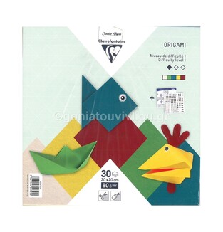 CLAIREFONTAINE ΣΕΤ ΧΑΡΤΙΑ ORIGAMI (ΟΡΙΓΚΑΜΙ) 20Χ20CM 30Φ 70GR 32454725