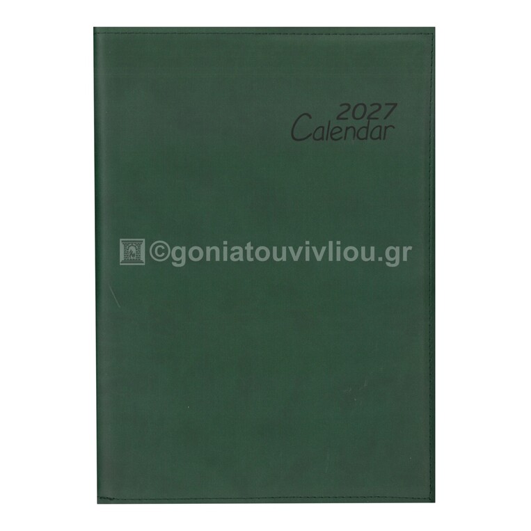 2027 ΗΜΕΡΟΛΟΓΙΟ ΕΒΔΟΜΑΔΙΑΙΟ ΥΠΟΚΙΤΡΙΝΟ 17x24cm ΠΡΑΣΙΝΟ ΣΕ ΘΗΚΗ 00 (ΠΛΑΝΟΓΡΑΜΜΑ)