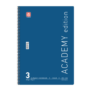 SPECIAL BY TYPOTRUST ΤΕΤΡΑΔΙΟ ΣΠΙΡΑΛ ACADEMY A4 (21x29,7cm) 3 ΘΕΜΑΤΩΝ 90φ ΣΚΟΥΡΟ ΜΠΛΕ