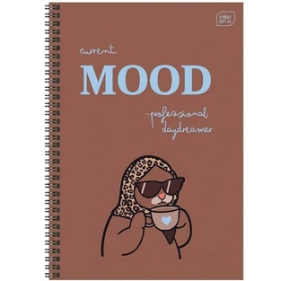 INTERDRUK ΤΕΤΡΑΔΙΟ ΣΠΙΡΑΛ A4 (21x29,7cm) 2 ΘΕΜΑΤΩΝ 60φ MEME CATS MOOD ΚΑΦΕ