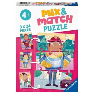 RAVENSBURGER MIX AND MATCH ΠΑΖΛ 3x24 ΤΕΜΑΧΙΩΝ ΑΓΑΠΗΜΕΝΑ ΕΠΑΓΓΕΛΜΑΤΑ 05136