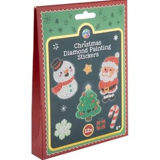 MOXY ΚΑΤΑΣΚΕΥΗ ΜΕ ΧΑΝΤΡΕΣ DIAMOND PAINTING STICKERS ΧΡΙΣΤΟΥΓΕΝΝΙΑΤΙΚΑ ΣΧΕΔΙΑ 12τεμ 800073