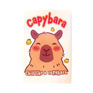 GIM ΤΕΤΡΑΔΙΟ ΚΑΡΦΙΤΣΑ 17x25cm 40φ CAPYBARA CHILL ΜΠΕΖ 300 17400
