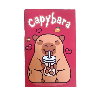 GIM ΤΕΤΡΑΔΙΟ ΚΑΡΦΙΤΣΑ 17x25cm 40φ CAPYBARA ΦΟΥΞΙΑ 300 17400