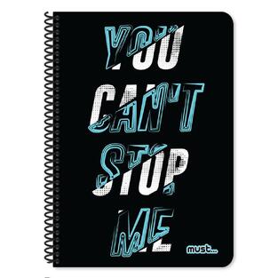 MUST ΤΕΤΡΑΔΙΟ ΣΠΙΡΑΛ 17x25cm 5 ΘΕΜΑΤΩΝ 150φ REVOLUTION YOU CANT STOP ME 584652