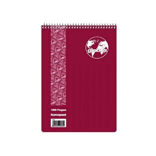 GLOBUS ΜΠΛΟΚ ΣΠΙΡΑΛ 8x11cm 80φ ΡΙΓΕ CLASSIC ΜΠΟΡΝΤΟ G164M