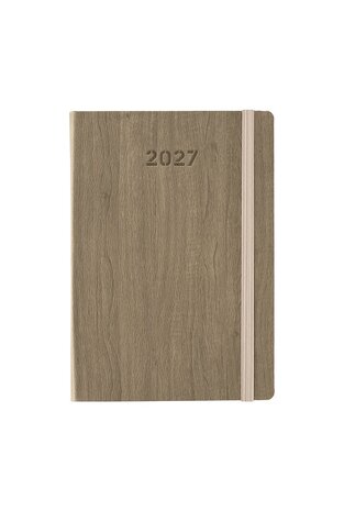 2027 ΗΜΕΡΟΛΟΓΙΟ ΗΜΕΡΗΣΙΟ 17x24cm WOODY ΓΚΡΙ ΜΕ ΛΑΣΤΙΧΟ ΚΑΙ ΣΤΥΛΟΘΗΚΗ 72104 (ΛΙΝΑΡΔΑΤΟΣ)