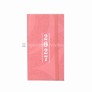 2027 ΗΜΕΡΟΛΟΓΙΟ ΕΒΔΟΜΑΔΙΑΙΟ ΑΤΖΕΝΤΑ 8x16cm MONOCHROME ΣΟΜΟΝ ΜΕ ΛΑΣΤΙΧΟ 587889 (TESORO)