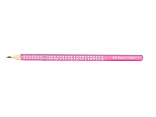 FABER CASTELL ΜΟΛΥΒΙ SPARKLE GRIP No2 ΡΟΖ 182122