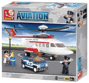SLUBAN ΠΑΙΔΙΚΟ ΠΑΙΧΝΙΔΙ ΜΕ ΤΟΥΒΛΑΚΙΑ B0363 AVIATION HELICOPTER (ΕΛΙΚΟΠΤΕΡΟ) 259PCS