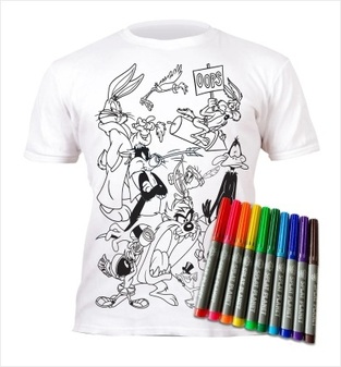 SPLAT PLANET ΜΠΛΟΥΖΑΚΙ T SHIRT ΞΑΝΑ ΖΩΓΡΑΦΙΣΕ ΤΟ ΜΕ 10 ΜΑΡΚΑΔΟΡΟΥΣ (5-6 ΕΤΩΝ) LOONEY TUNES 067291