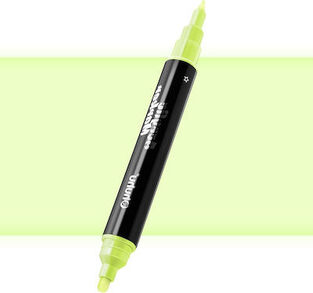 OHUHU ΑΚΡΥΛΙΚΟΣ ΜΑΡΚΑΔΟΡΟΣ ΜΕ ΔΙΠΛΗ ΜΥΤΗ NoN531 NEON YELLOW ΦΩΣΦΟΡΟΥΧΟ ΚΙΤΡΙΝΟ