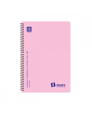 SPECIAL BY TYPOTRUST ΤΕΤΡΑΔΙΟ ΣΠΙΡΑΛ T MATE ΠΛΑΣΤΙΚΟ ΑΔΙΑΦΑΝΟ ΕΞΩΦΥΛΛΟ 17x25cm 3 ΘΕΜΑΤΩΝ 90φ ΡΟΖ